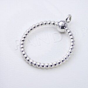 Pandora Moments Medium Beaded O Pendant S925 Silver with box